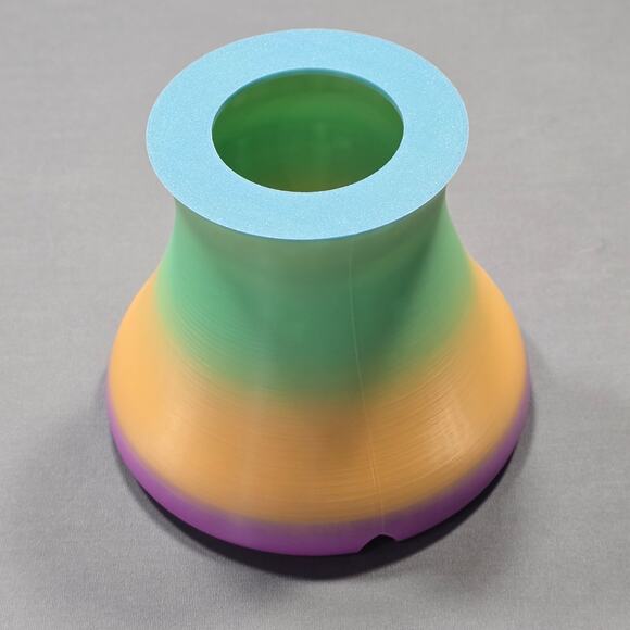 Mushroom Table Lamp Groovy Pink Rainbow Textured Ambient Soft Light Zen 3D Print - Picture 3 of 15